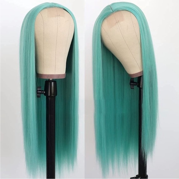 22” Straight Light Blue Lace T partWiG FOR BEAUTIFUL WOMAN NEW